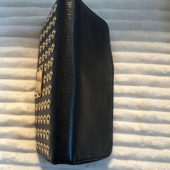 Michael Kors Wallet Black Leather & Gold Metal - Picture 11 of 11